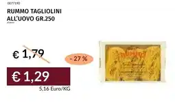 Prezzemolo e Vitale Rummo tagliolini all'uovo offerta