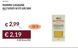 Prezzemolo e Vitale Rummo lasagne all'uovo N.173 offerta