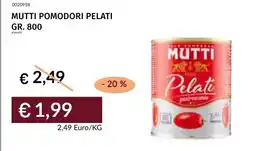 Prezzemolo e Vitale Mutti pomodori pelati offerta