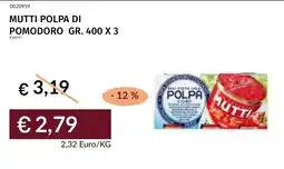 Prezzemolo e Vitale Mutti polpa di pomodoro offerta