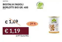 Prezzemolo e Vitale Bioitalia fagioli borlotti bio offerta