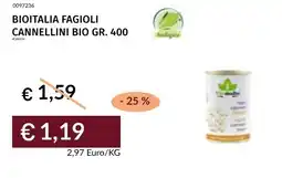 Prezzemolo e Vitale Bioitalia fagioli cannellini bio offerta