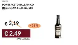 Prezzemolo e Vitale Ponti aceto balsamico di modena I.G.P. offerta