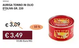 Prezzemolo e Vitale Auriga tonno in olio d'oliva offerta