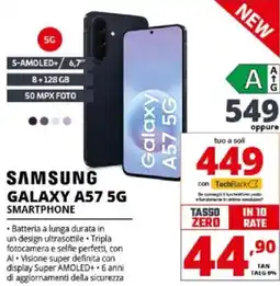 Comet SAMSUNG GALAXY A57 5G SMARTPHONE offerta