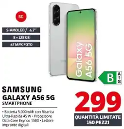 Comet SAMSUNG GALAXY A56 5G SMARTPHONE offerta