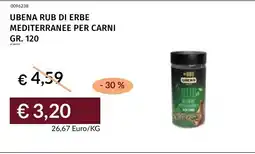 Prezzemolo e Vitale Ubena rub di erbe mediterranee per carni offerta
