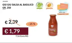 Prezzemolo e Vitale Giu giu salsa al basilico offerta