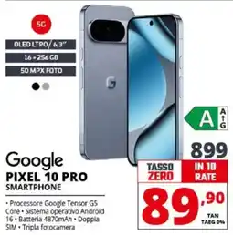Comet Google PIXEL 10 PRO SMARTPHONE offerta