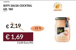 Prezzemolo e Vitale Biffi salsa cocktail offerta