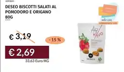 Prezzemolo e Vitale Deseo biscotti salati al pomodoro e origano offerta