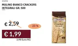 Prezzemolo e Vitale Mulino bianco crackers integrali offerta