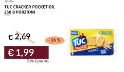 Prezzemolo e Vitale Tuc cracker pocket 8 porzioni offerta