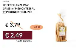 Prezzemolo e Vitale Le eccellenze p&v grissini piemontesi al peperoncino offerta