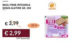 Prezzemolo e Vitale Bauli pane integrale senza glutine offerta