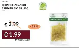 Prezzemolo e Vitale Econoce zenzero candito bio offerta