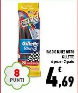 Conad Gillette rasoio blue 3 nitro offerta