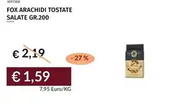 Prezzemolo e Vitale Fox arachidi tostate salate offerta