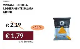 Prezzemolo e Vitale Vintage tortilla leggermente salata offerta