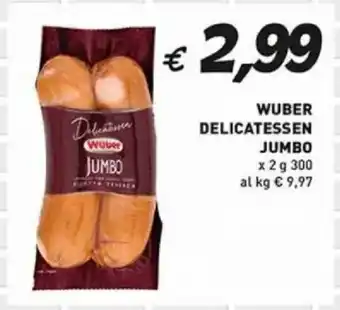 Wuber delicatessen jumbo x 2 g 300 al kg