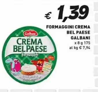 Coal Formaggini crema bel paese galbani offerta