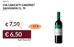 Prezzemolo e Vitale Cva canicatti cabernet sauvignon offerta