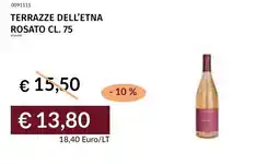 Prezzemolo e Vitale Terrazze dell'etna rosato offerta