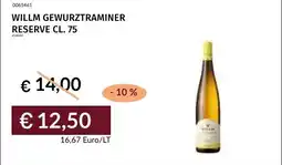 Prezzemolo e Vitale Willm gewurztraminer reserve offerta