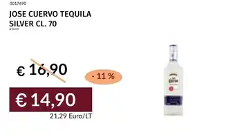 Prezzemolo e Vitale Jose cuervo tequila silver offerta
