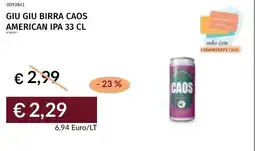 Prezzemolo e Vitale Giu giu birra caos american IPA offerta