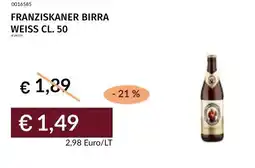 Prezzemolo e Vitale Franziskaner birra weiss offerta