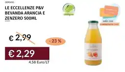 Prezzemolo e Vitale Le eccellenze p&v bevanda arancia e zenzero offerta