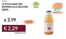 Prezzemolo e Vitale Le eccellenze p&v bevanda alla mela bio offerta