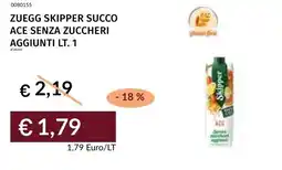 Prezzemolo e Vitale Zuegg skipper succo ace senza zuccheri aggiunti offerta