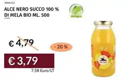 Prezzemolo e Vitale Alce nero succo 100 % di mela bio offerta
