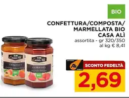 Alì Supermercati Confettura/composta/ marmellata bio CASA ALÌ offerta