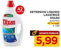 Alì Supermercati Detersivo liquido lavatrice DIXAN offerta