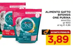 Alì Supermercati Alimento gatto bifensis ONE PURINA offerta