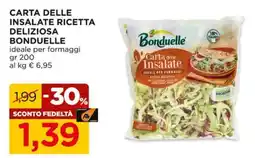 Alì Supermercati Carta delle insalate ricetta deliziosa BONDUELLE offerta