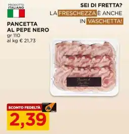Alì Supermercati Pancetta al pepe nero offerta