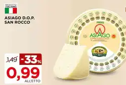 Alì Supermercati Asiago d.o.p. san rocco offerta