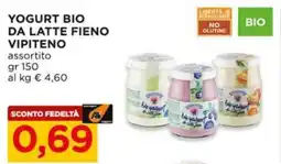 Alì Supermercati Yogurt bio da latte fieno VIPITENO offerta