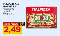Alì Supermercati Pizza 26x38 ITALPIZZA margherita offerta