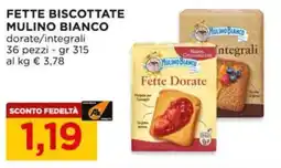 Alì Supermercati Fette biscottate MULINO BIANCO offerta