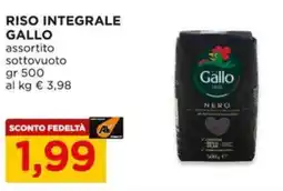 Alì Supermercati Riso integrale GALLO offerta