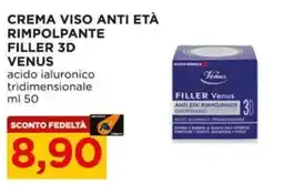 Alì Supermercati Crema viso anti età rimpolpante filler 3d VENUS offerta