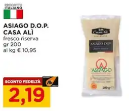 Alì Supermercati Asiago d.o.p. CASA ALÌ offerta