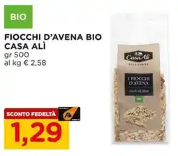 Alì Supermercati Fiocchi d'avena bio CASA ALÌ offerta