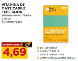 Alì Supermercati Vitamina d3 masticabile FEEL GOOD offerta