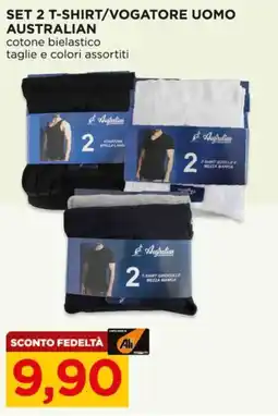 Alì Supermercati Set 2 t-shirt/vogatore uomo australian offerta